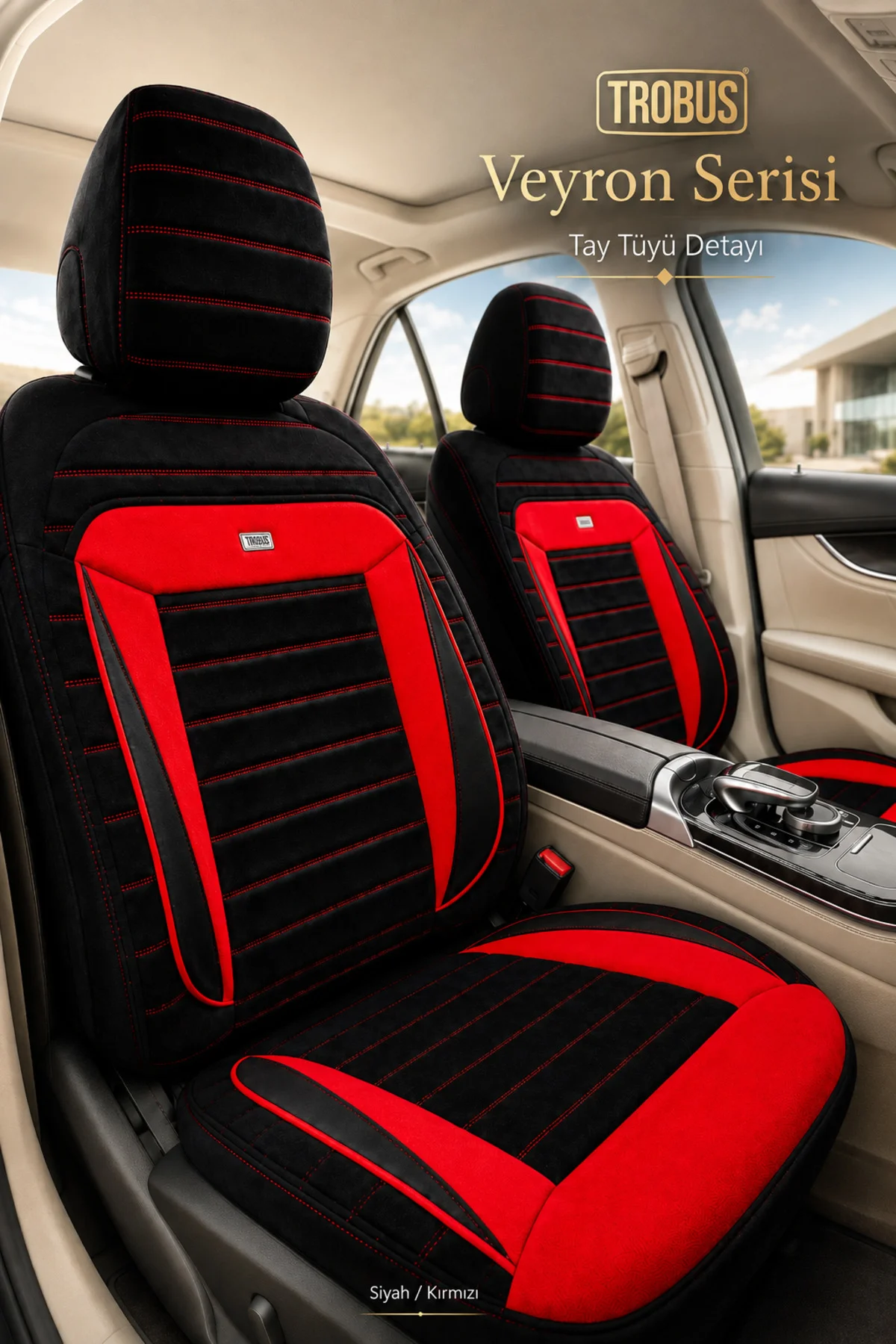 Mitsubishi L200 2011 2012 2013 2014 2015 Uyumlu Veyron Serisi Siyah Kırmızı Tay Tüyü Koltuk Kılıfı Fiyatı, Yorumları ve Özellikleri