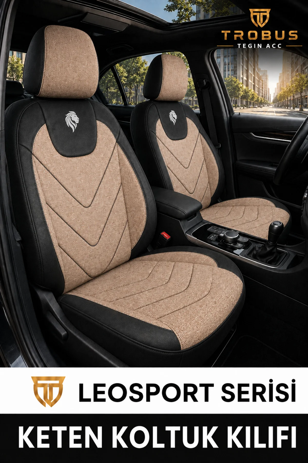 Mitsubishi L200 2011 2012 2013 2014 2015 Uyumlu LeoSport Serisi Bej Siyah Ortopedik Keten Koltuk Kılıfı Fiyatı, Yorumları ve Özellikleri