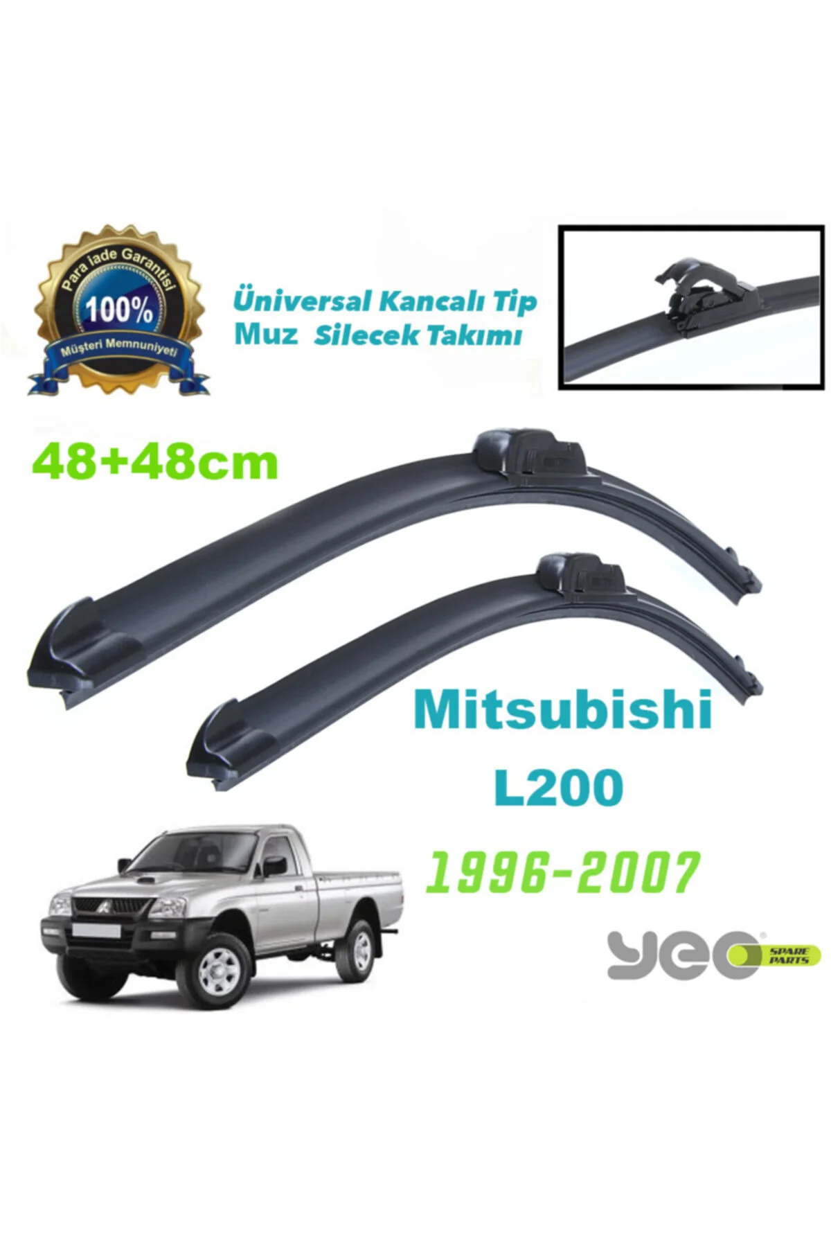 Mitsubishi L200 Aeroflex Muz Silecek Takımı 1996-2007 Fiyatı, Yorumları ve Özellikleri