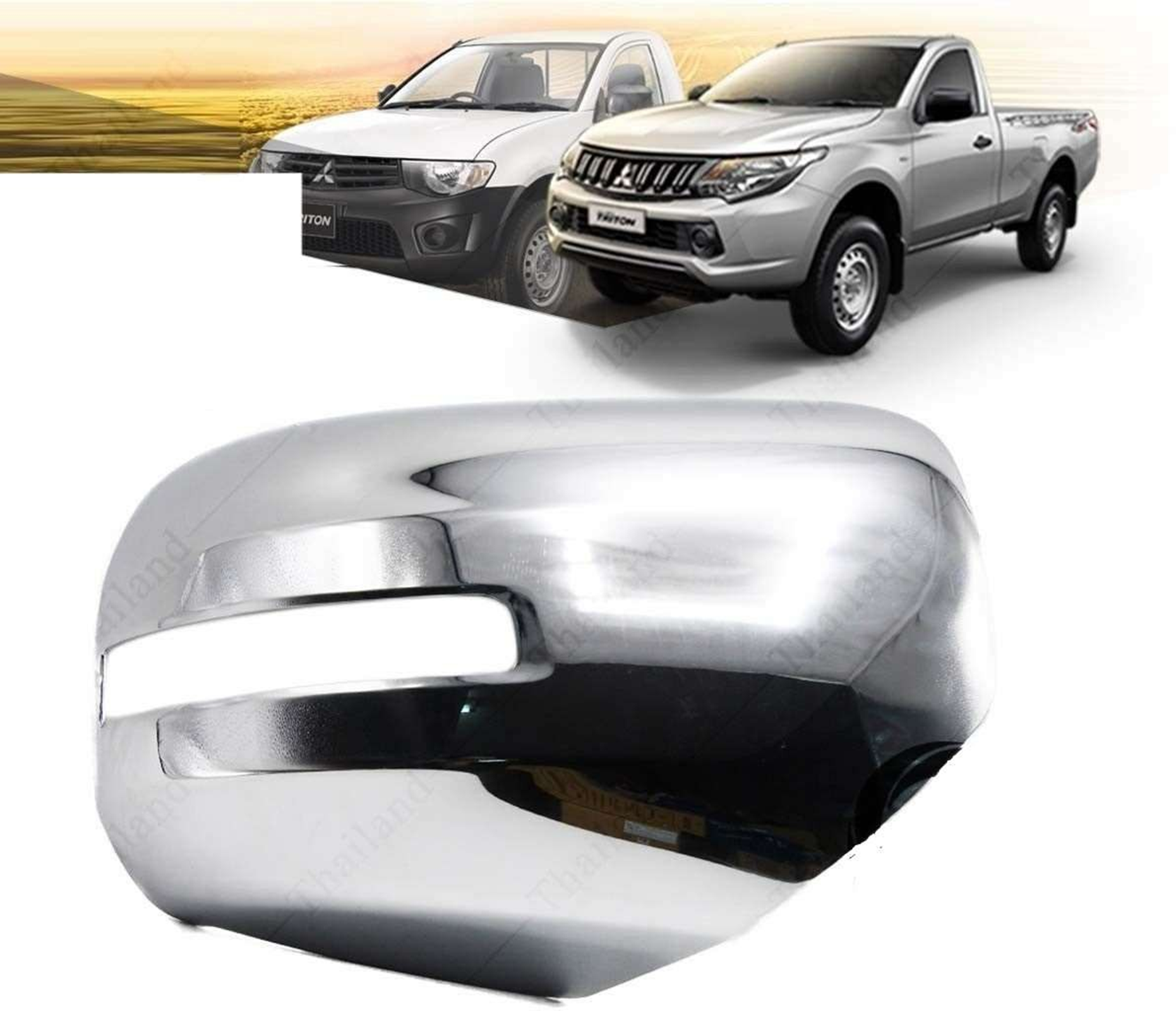 Drs Tuning Mitsubishi L200 Uyumlu 2015 2018 Ayna Kapağı Abs Krom Parça