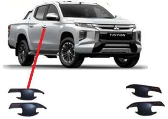 Drs Tuning Mitsubishi L200 Uyumlu 2019 Sonrası Dış Kapı Kolu İç Kaplama Abs 