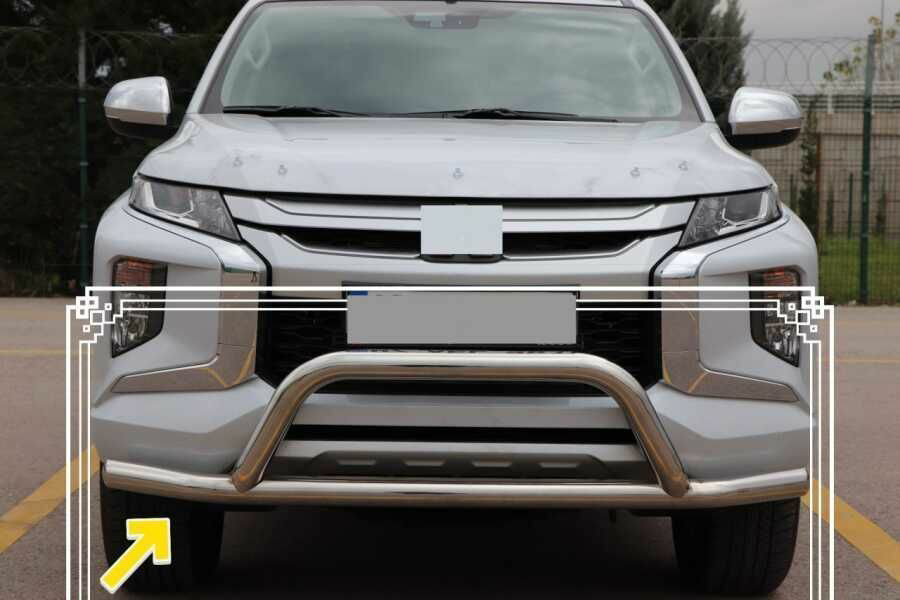 Mitsubishi L200 Uyumlu Ön Koruma Krom FaceOff Chrome 2007-2014 Ps