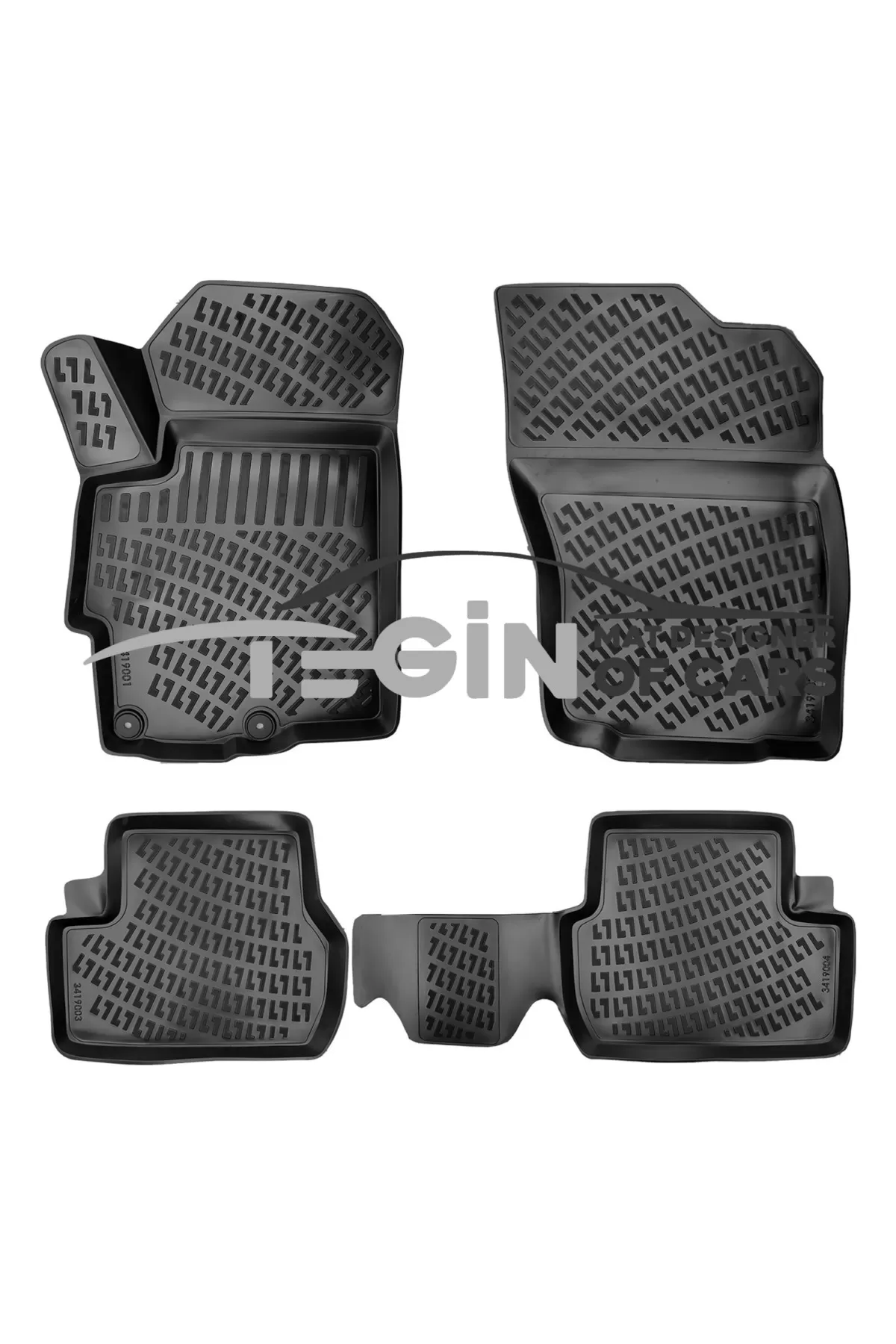 Mitsubishi Lancer 2023 Bagaj Havuzu + Siyah 3D Paspas