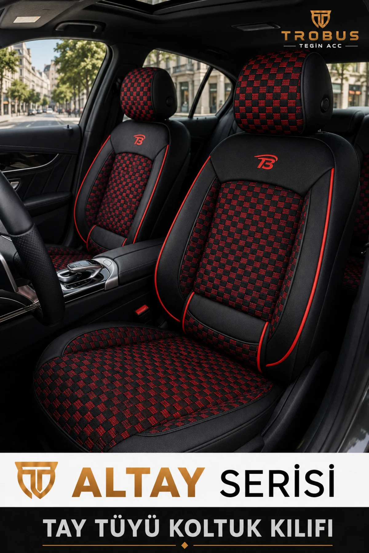 Mitsubishi Lancer 2008-2013 Uyumlu Altay Bel Destekli Tay Tüyü Siyah Kırmızı Koltuk Kılıfı Fiyatı, Yorumları ve Özellikleri