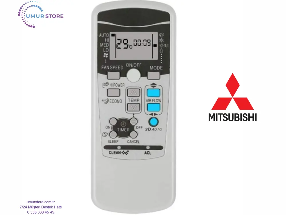 Mitsubishi Rkx502a001p Klima Kumandası Mitsubishi Rkx502a001p Klima Kumandası