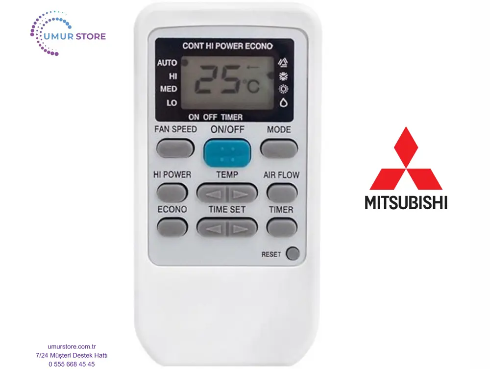 Mitsubishi SRK502Z-L Uyumlu Klima Kumandası