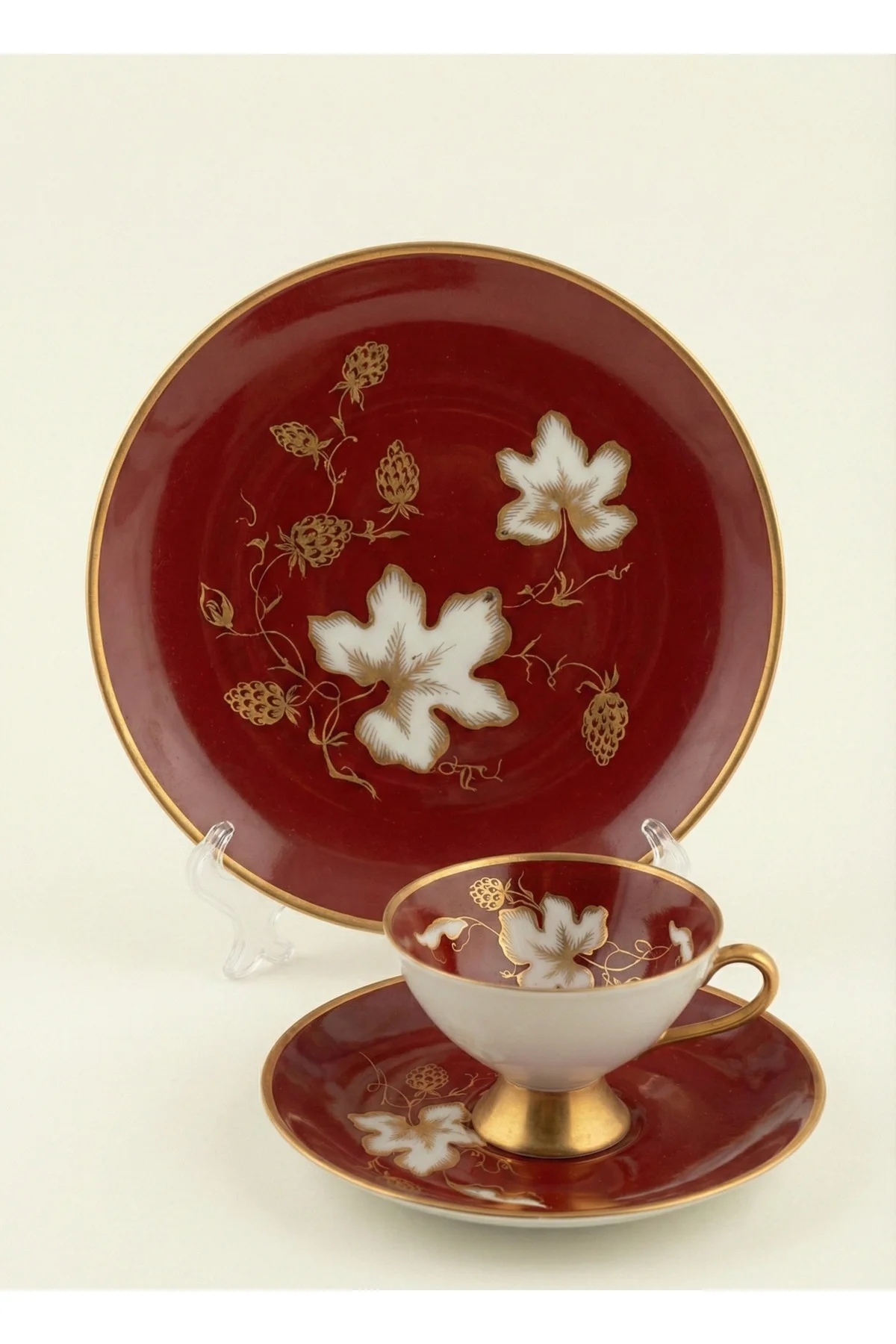 Mitterteich Bavaria Trio Bordo Fincan Seti