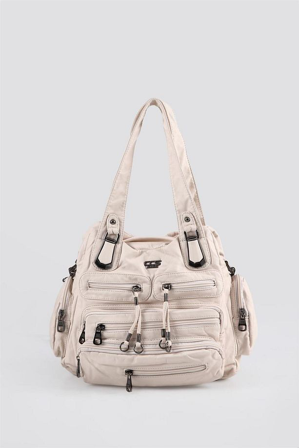 Miver Bej Cilt Omuz Çantası