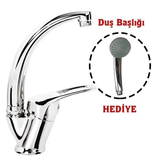 Mix Kuğu Banyo Batarya + Duş Başlığı Hediyeli Fiyatı, Yorumları ve Özellikleri