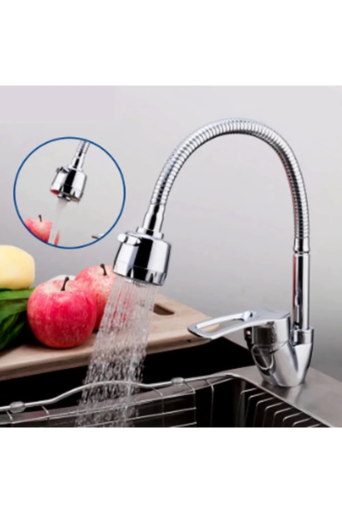 Mix Kuğu Mutfak Evye Batarya Oynar Başlıklı ( Lisinya )