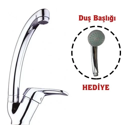 Mix Kuğu Mutfak Evye Batarya + Duş Başlığı Hediyeli Fiyatı, Yorumları ve Özellikleri