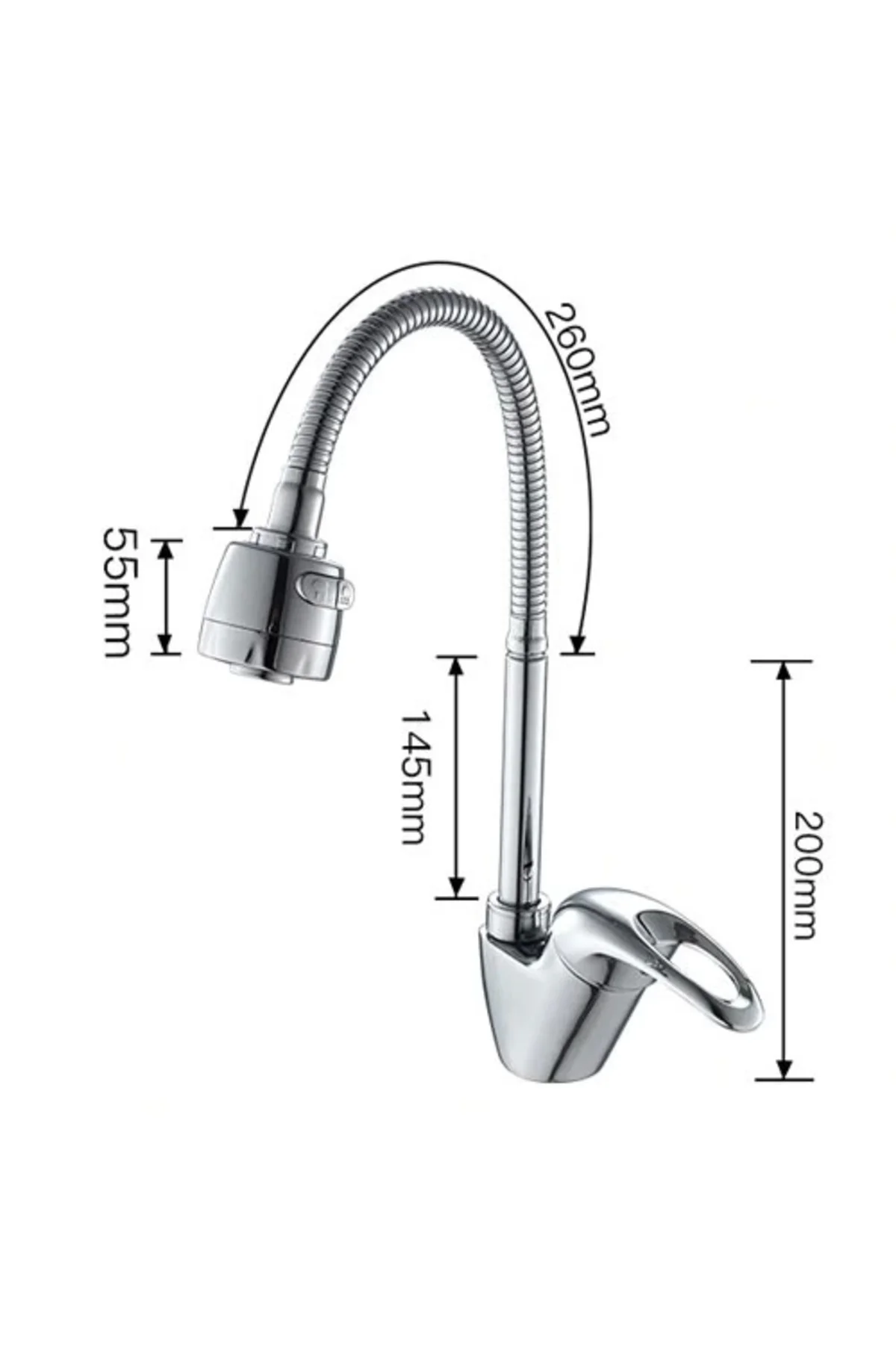 Mix Kuğu Mutfak Evye Batarya Oynar Başlıklı ( Lisinya )