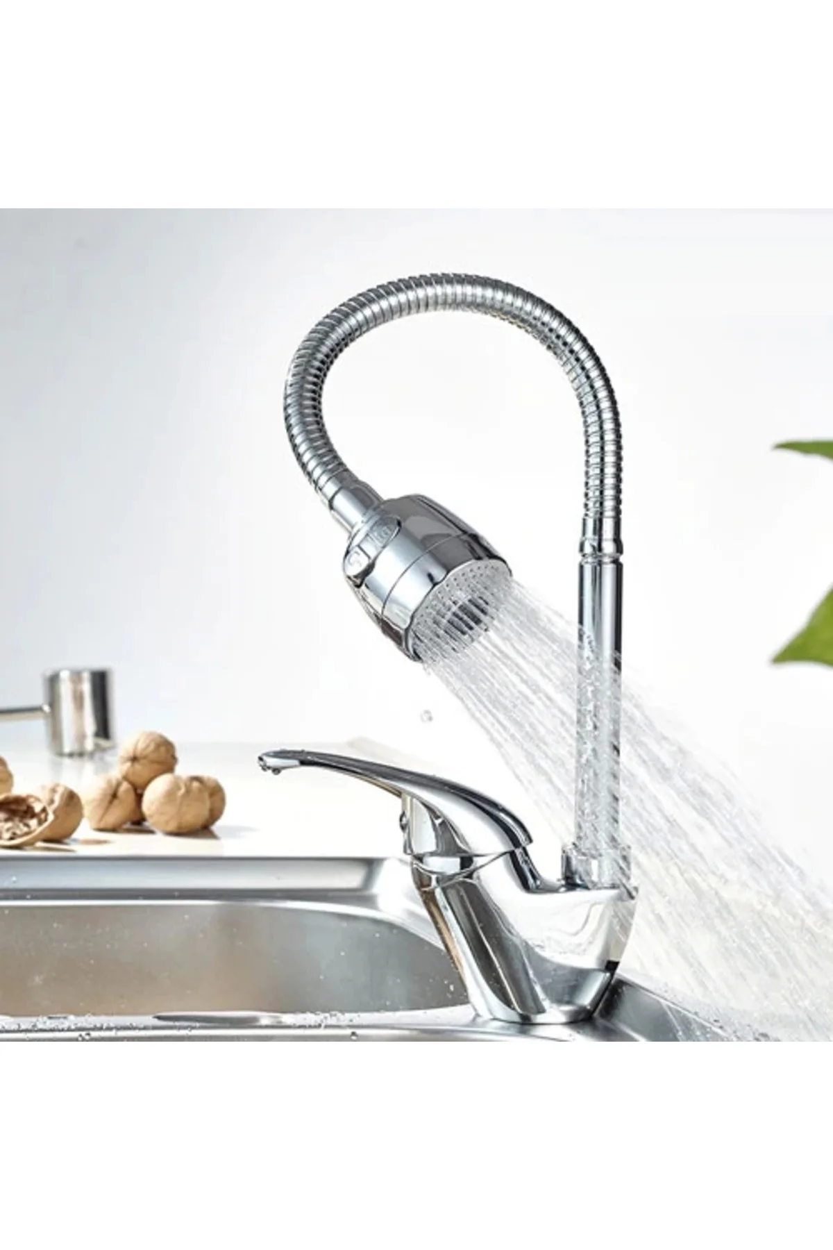 Mix Kuğu Mutfak Evye Batarya Oynar Başlıklı ( Lisinya )