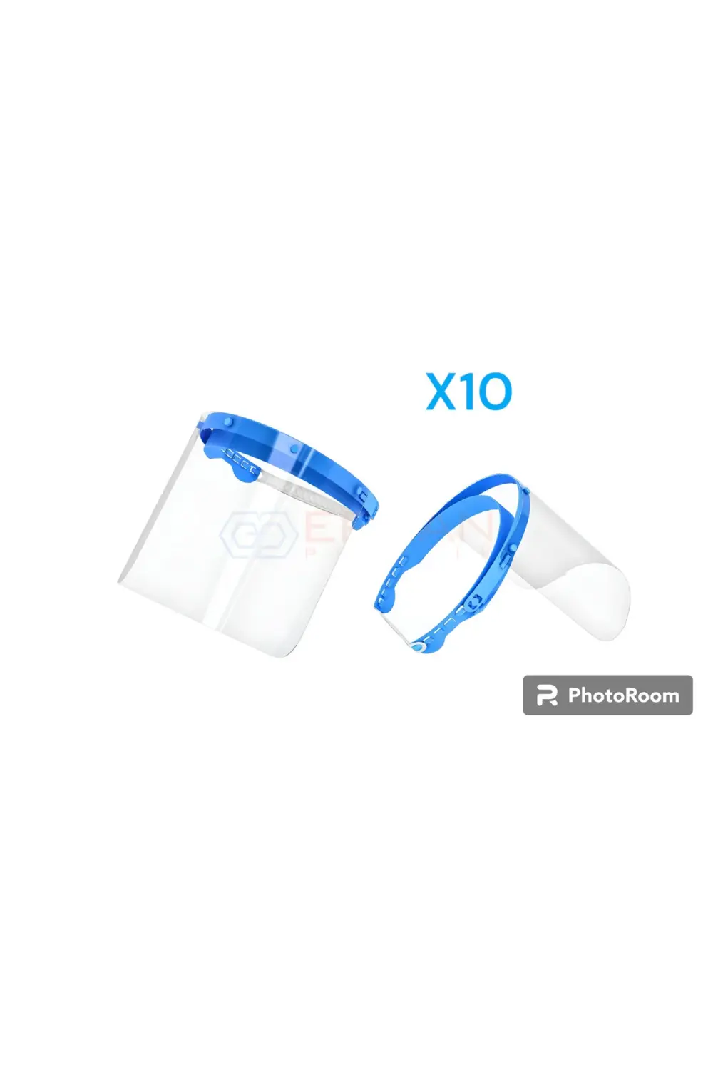 Miya Yüz Koruyucu Siperlik Maske 10'lu Mavi