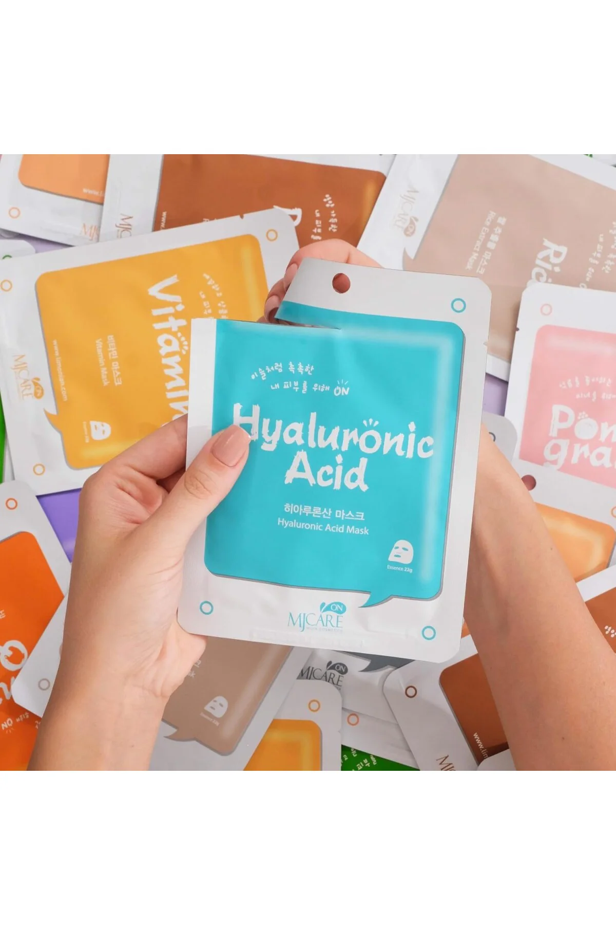 mjcare mijin cosmetics On Hyaluronic Acid Mask - Hyalüronik Asit Özlü Yüz Maskesi 5'li