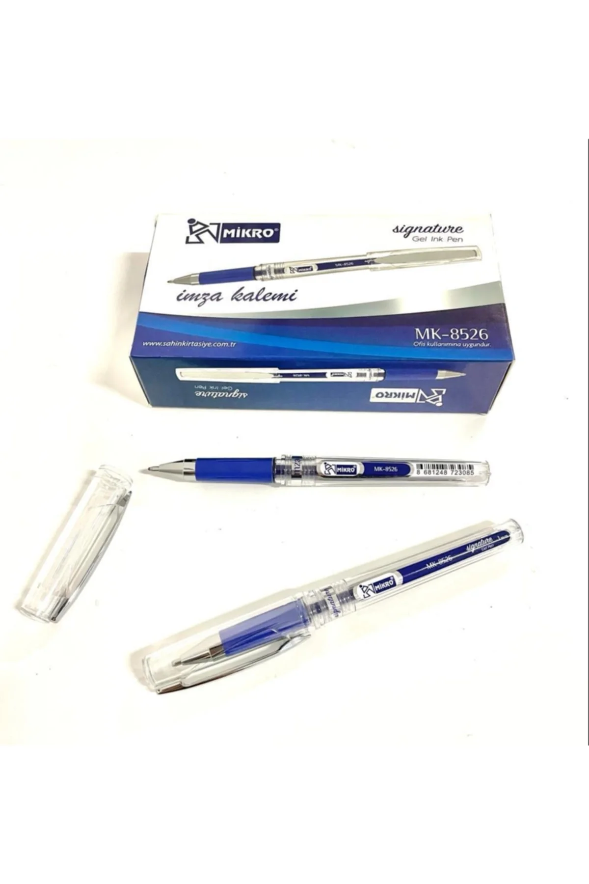 Mk-8526 Imza Kalemi 1.0mm Mavi 12'li (1 Paket)