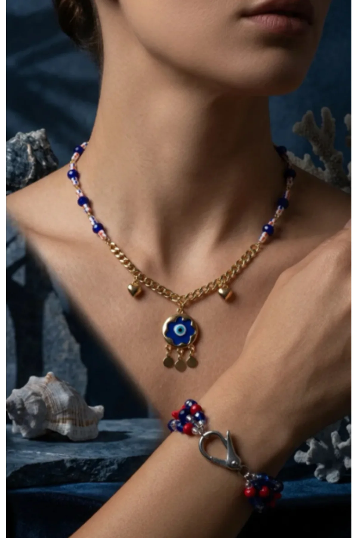 MK Design Jewelry Nazar Boncuklu Kolye ve Bileklik MK Design Jewelry Nazar Boncuklu Kolye ve Bileklik