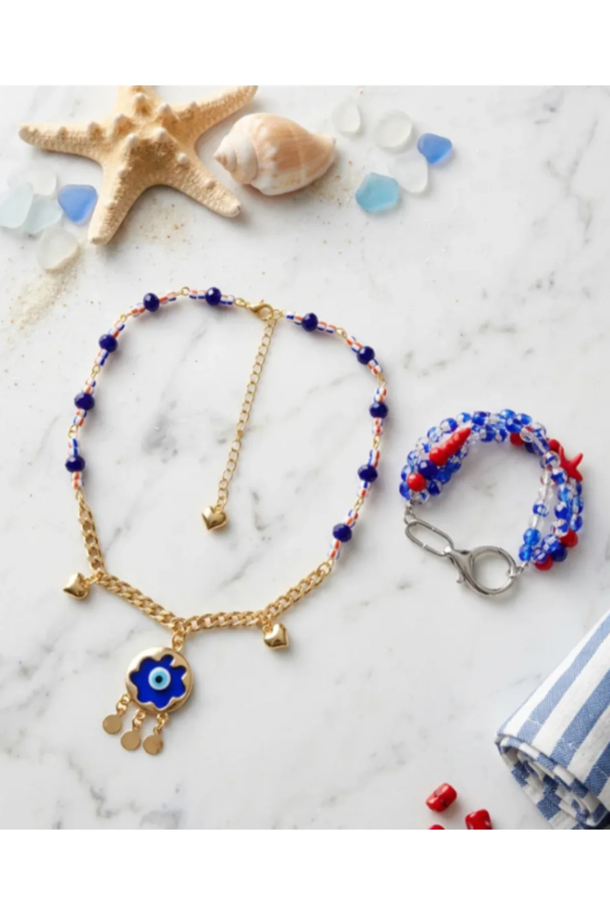 MK Design Jewelry Nazar Boncuklu Kolye ve Bileklik MK Design Jewelry Nazar Boncuklu Kolye ve Bileklik