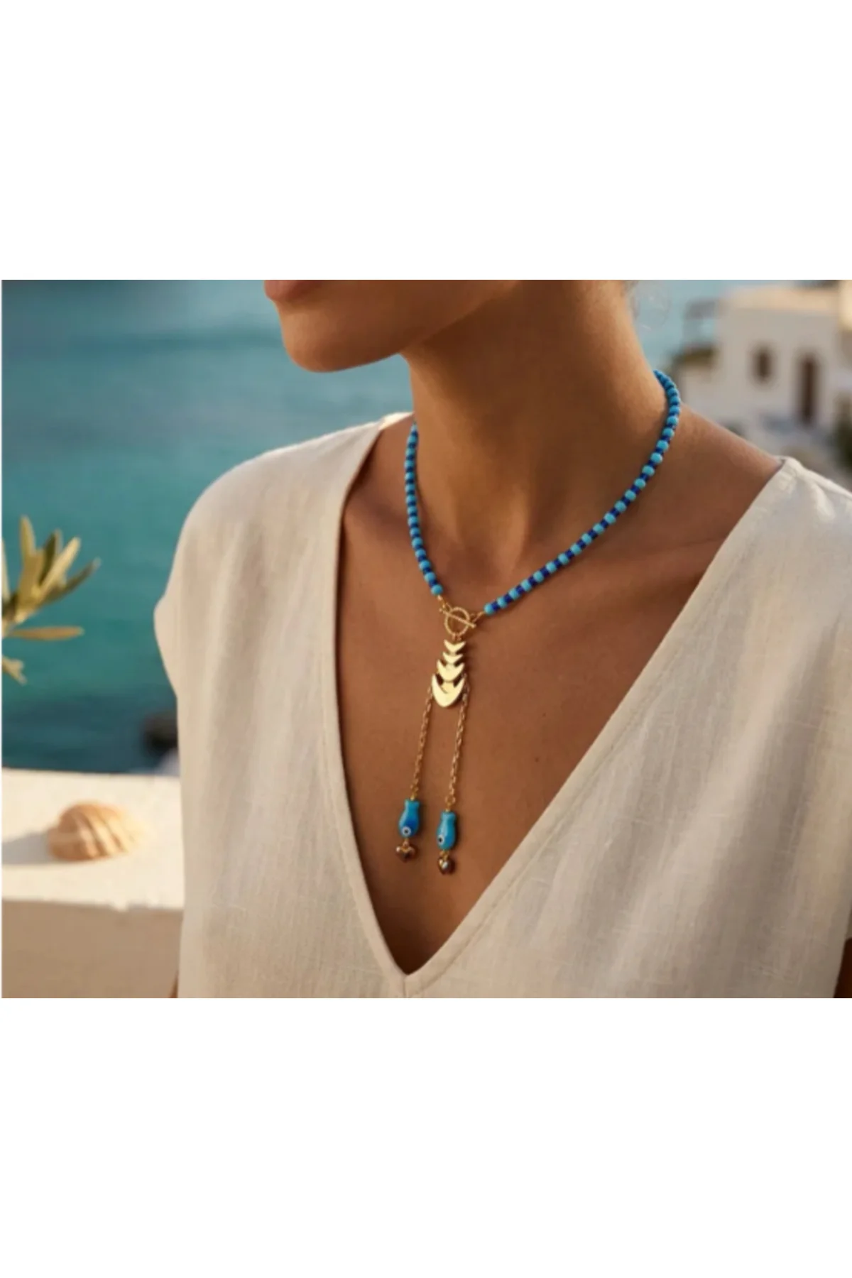 MK STORE TASARIM MAVİ KOLYE Fiyatı, Yorumları ve Özellikleri