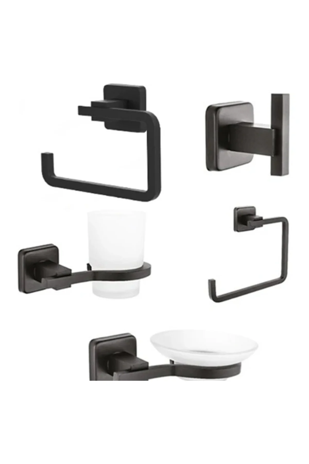 MK Yale Banyo Aksesuar 5 Li Set Siyah