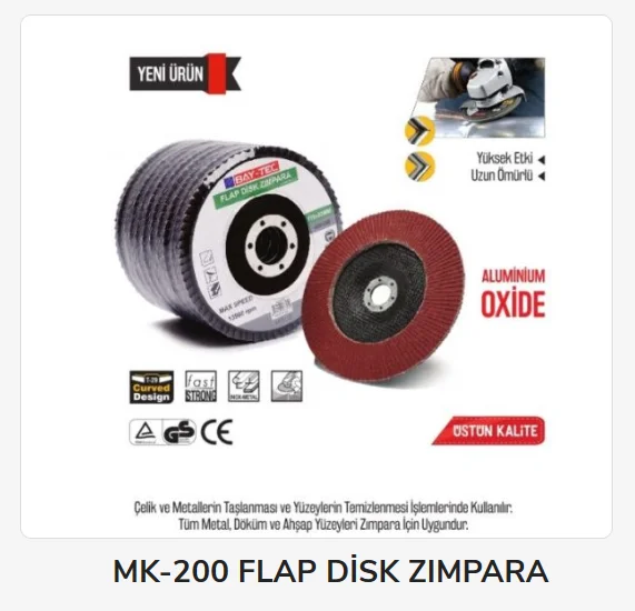 MK0220   Bay-Tec Flap Disk Zımpara 115mm - 80 Kum