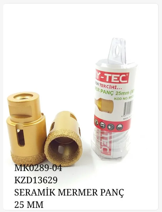 Mk0289-04   Bay-Tec M14 Uçlu Seramik Mermer Panç 25mm