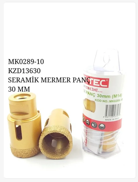 Mk0289-10   Bay-Tec M14 Uçlu Seramik Mermer Panç 30mm