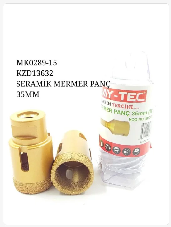 MK0289-15   Bay-Tec M14 Uçlu Seramik Mermer Panç 35mm