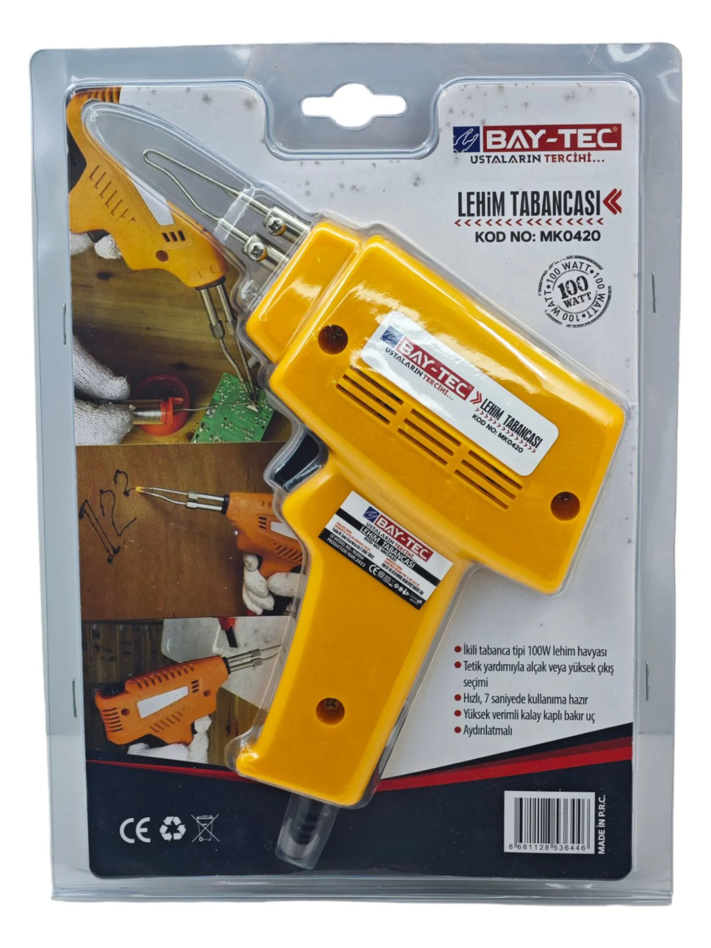 Mk0420   Bay-Tec Lehim Tabancası 100W