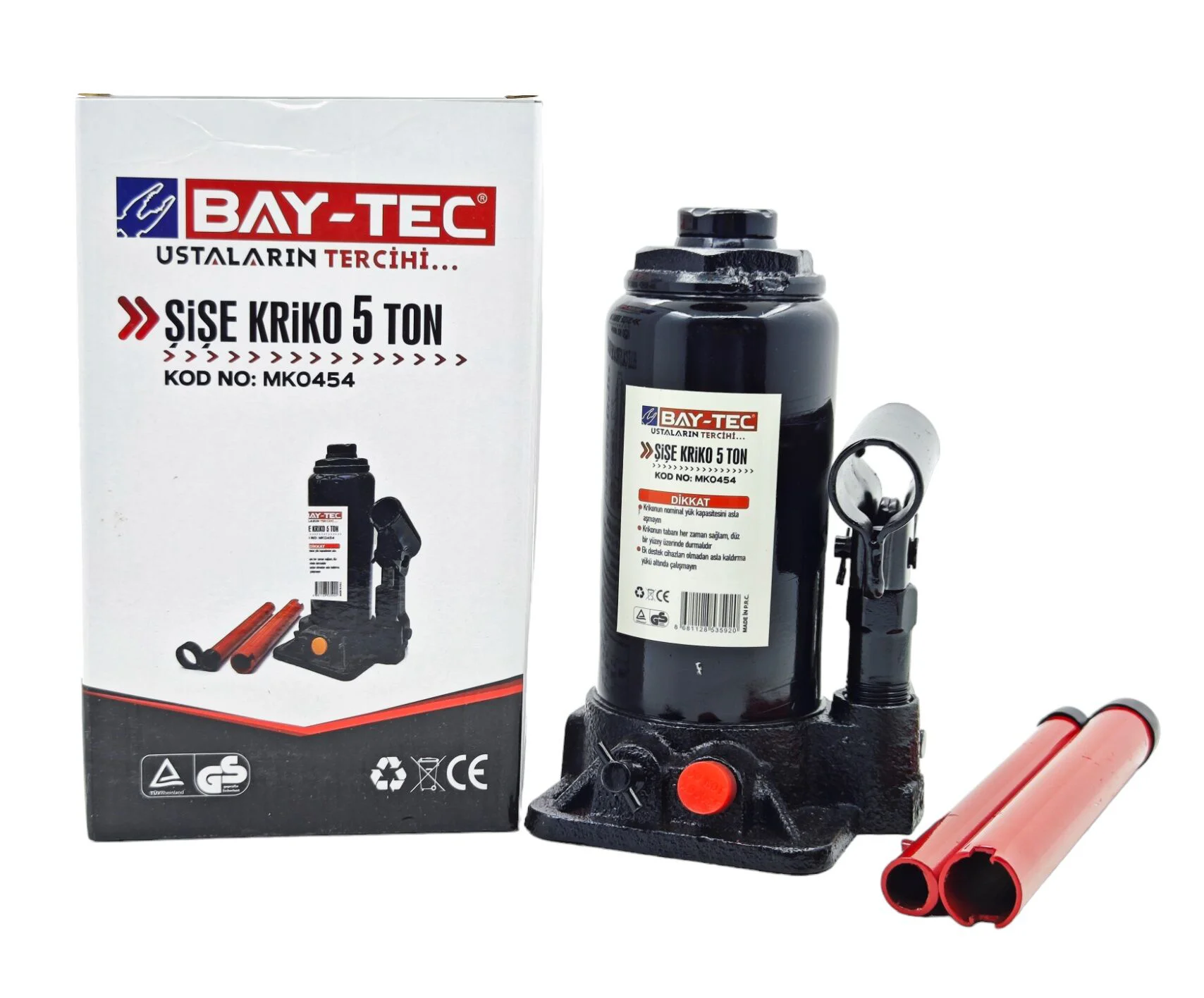 MK0454   Bay-Tec Şişe Kriko 5 Ton