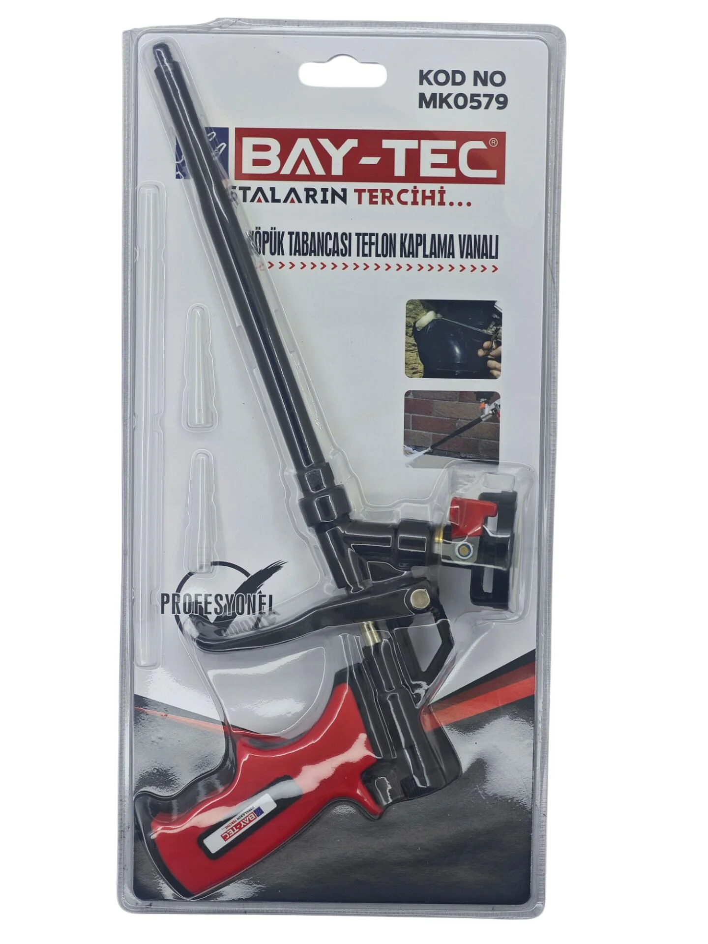 MK0579   Bay-Tec Teflon Kaplı Köpük Tabancası - Vanalı Fiyatı, Yorumları ve Özellikleri