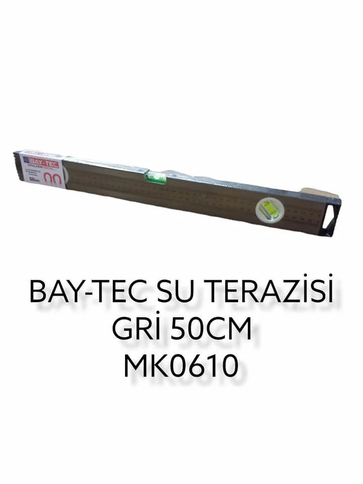 Mk0610   Bay-Tec Su Terazisi 50Cm - Gri - Miknatıslı