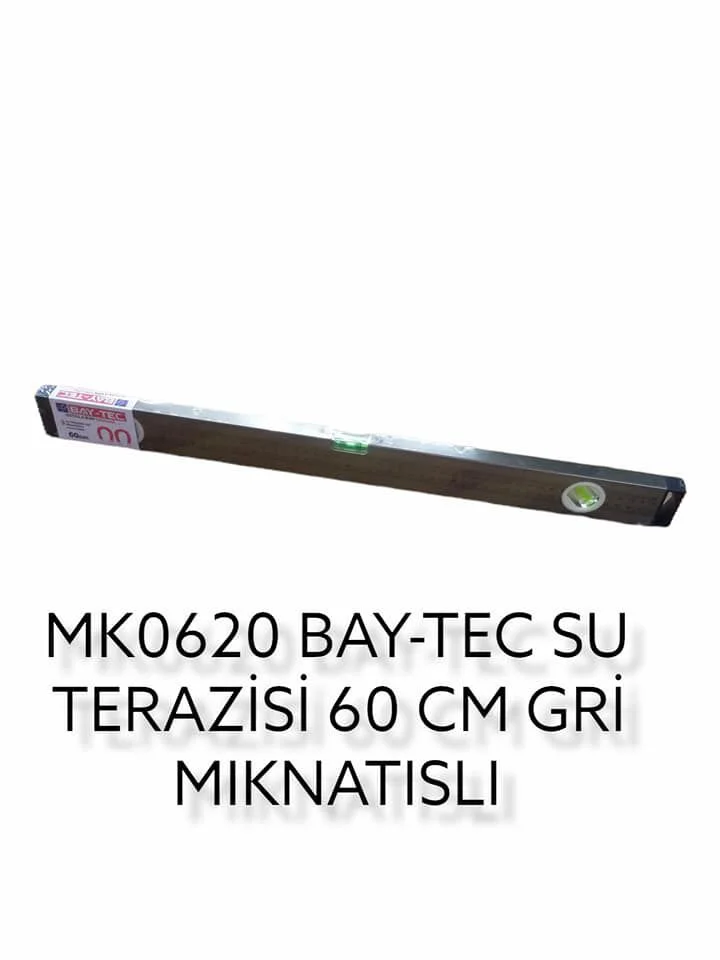 Mk0620   Bay-Tec Su Terazisi 60Cm - Gri - Miknatıslı