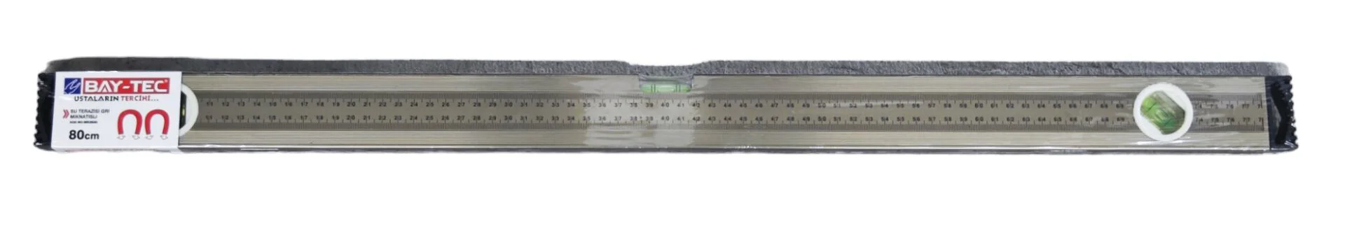 Mk0640   Bay-Tec Su Terazisi 80Cm - Gri - Miknatıslı