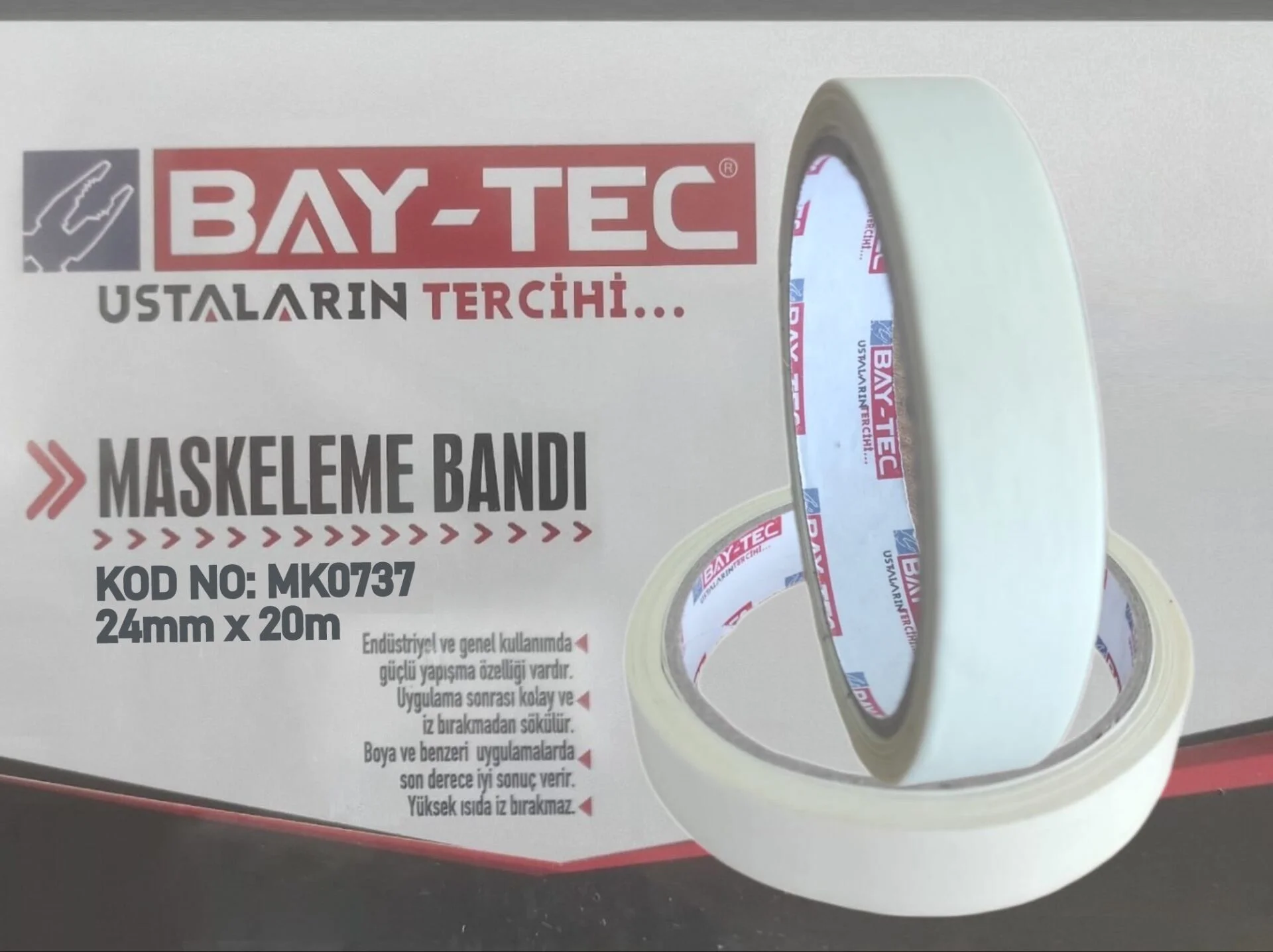 MK0737   Bay-Tec Maskeleme Bantı 24mm*20m