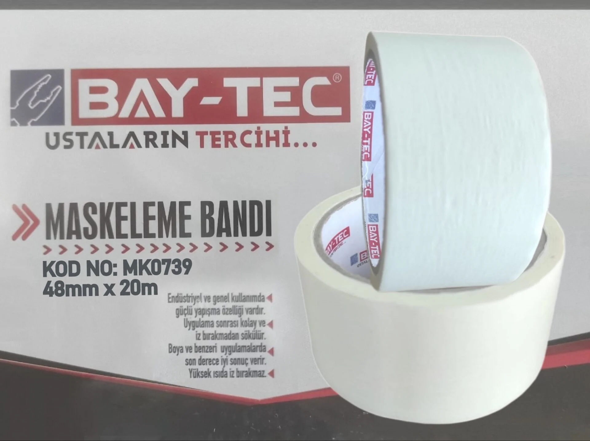 MK0739   Bay-Tec Maskeleme Bantı 48mm*20m