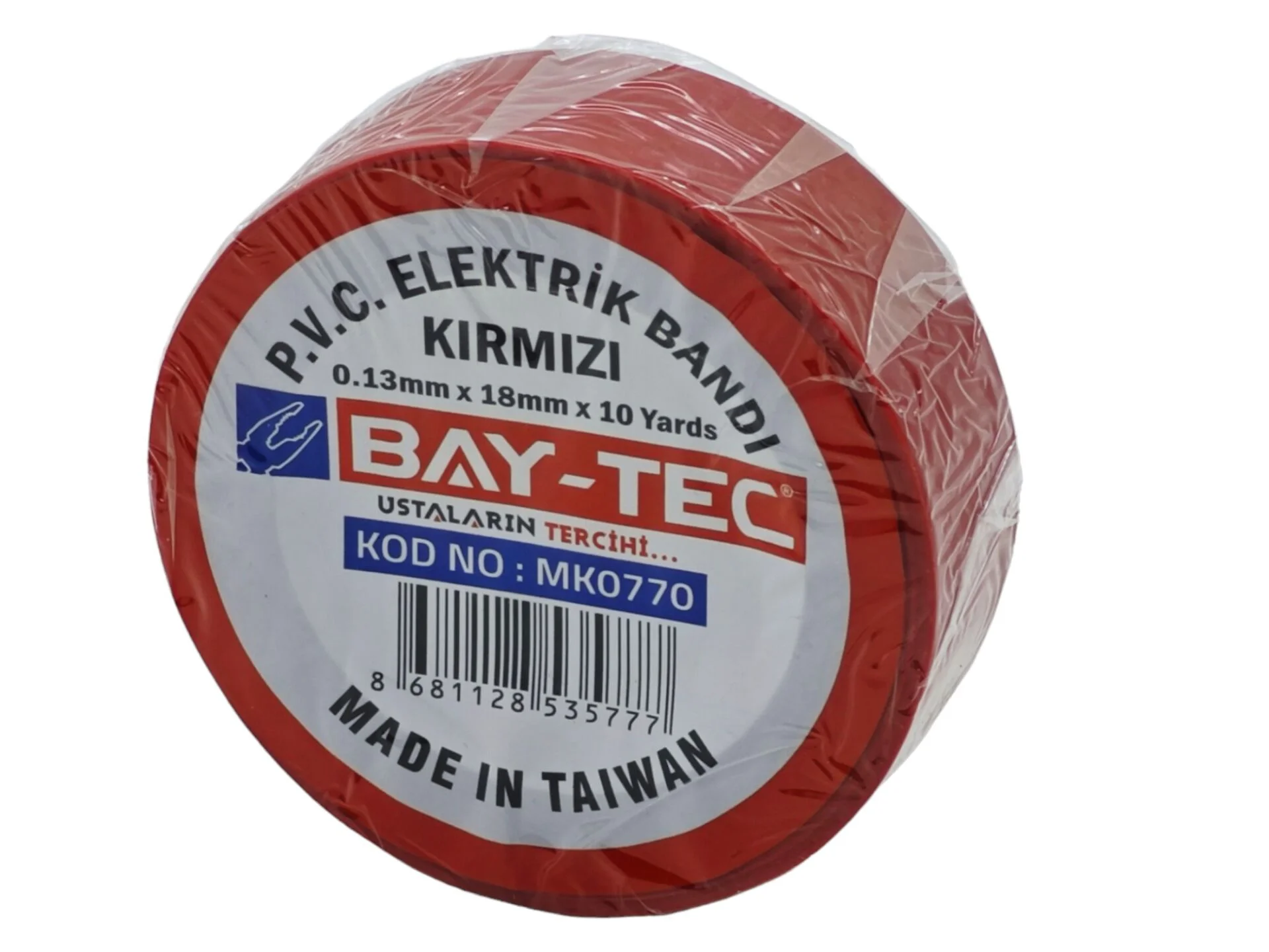Mk0770  Bay-Tec Pvc Elektrik Bantı (Kırmızı) Fiyatı, Yorumları ve Özellikleri