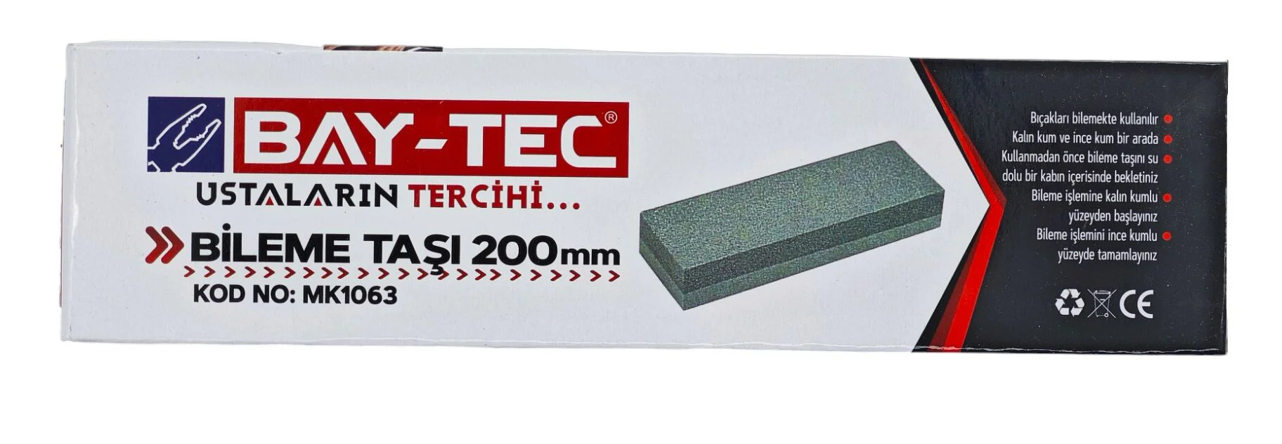 Mk1063   Bay-Tec Bileme Tırpan Taşı 200Mm