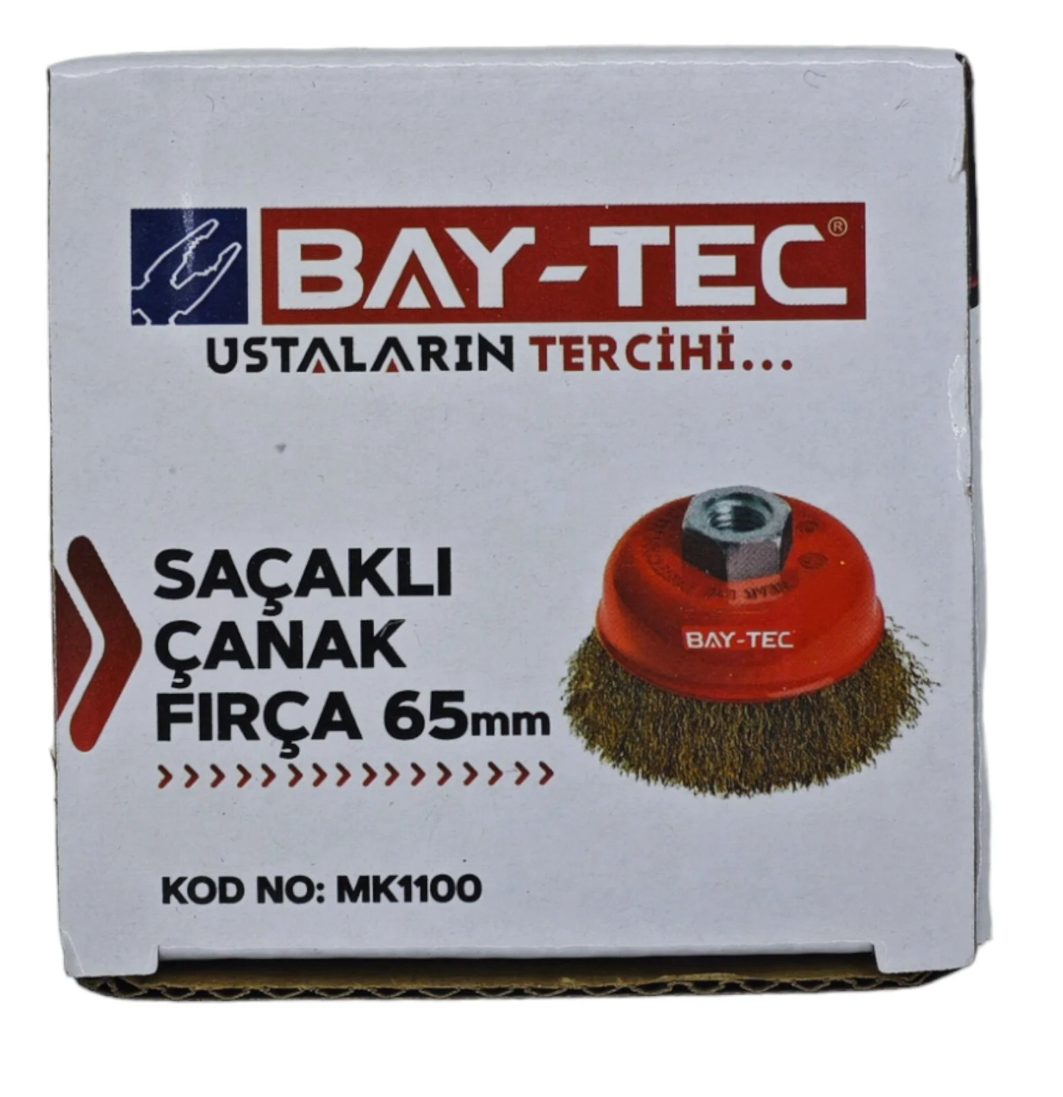Mk1100   Bay-Tec Saçaklı Çanak Fırça 65Mm