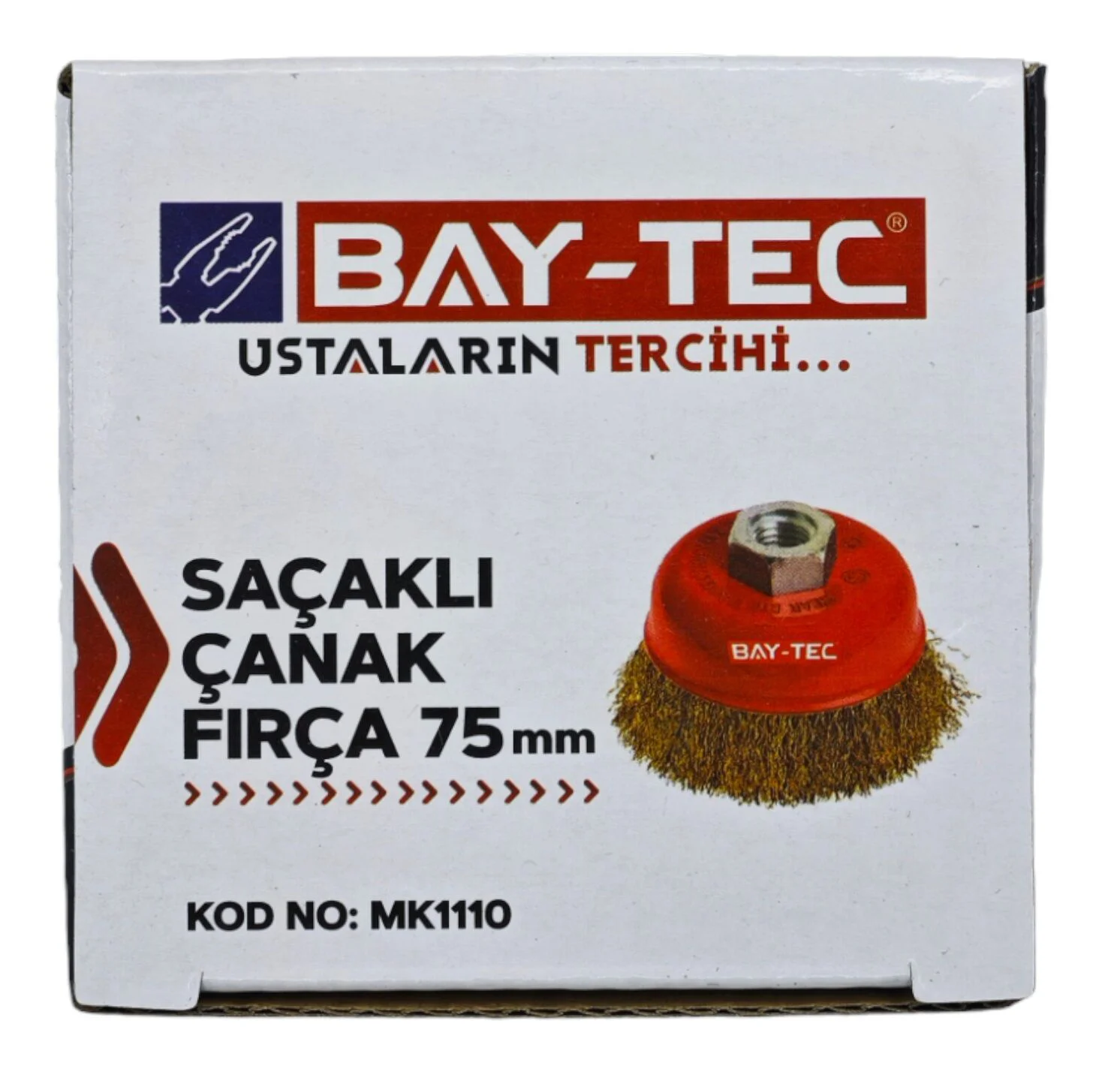 Mk1110   Bay-Tec Saçaklı Çanak Fırça 75Mm
