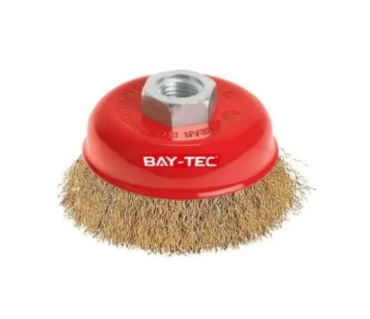 Mk1160   Bay-Tec Burgulu Çanak Fırça 85mm