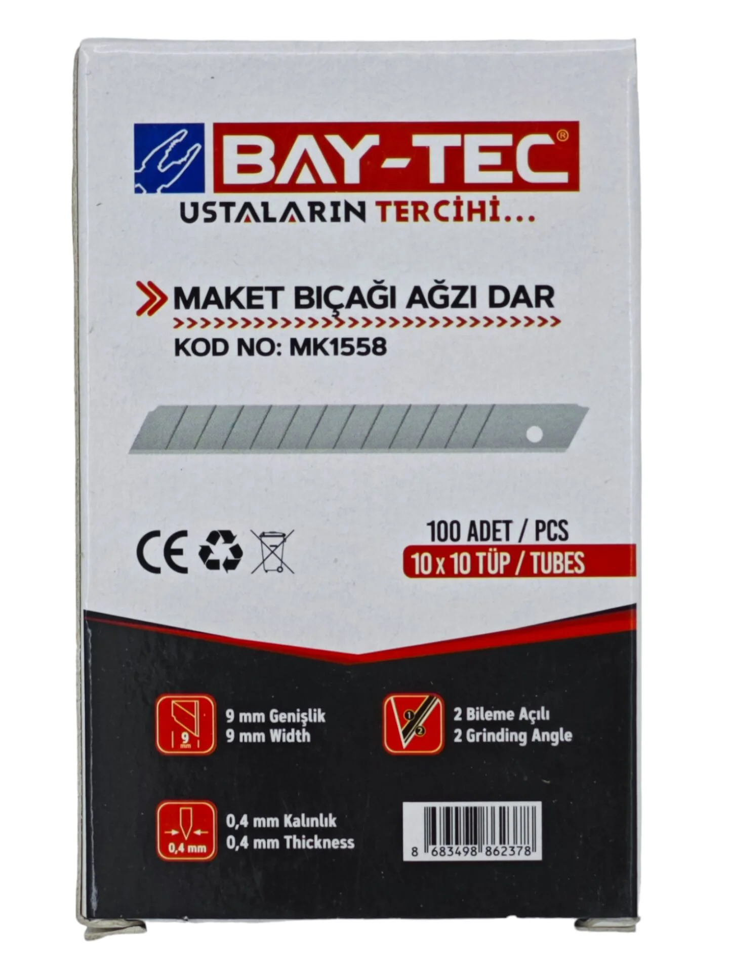 MK1558   Bay-Tec Maket Bıçağı Ağzı 0,4Mm - Dar