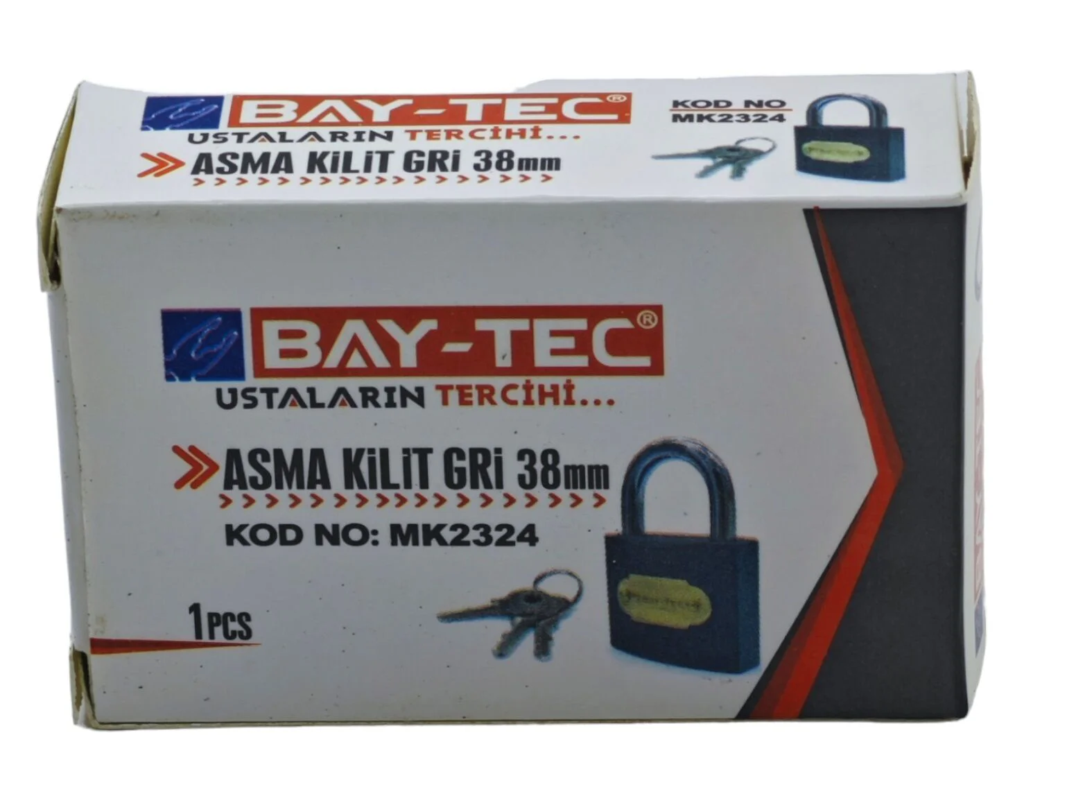 Mk2324   Bay-Tec Trı-Max Asma Kilit 38Mm (Grı)