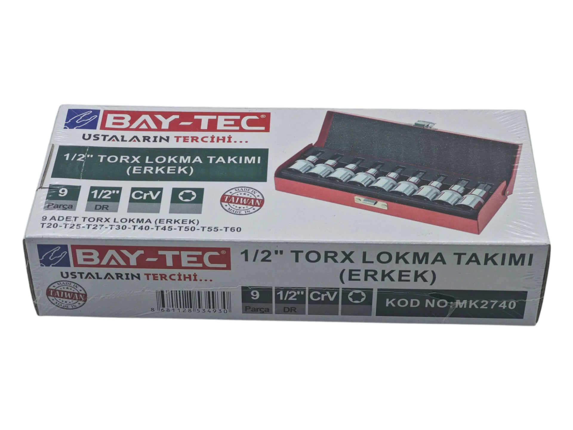 MK2740   Bay-Tec 1/2 Tork Lokma Takımı 9prç - Erkek