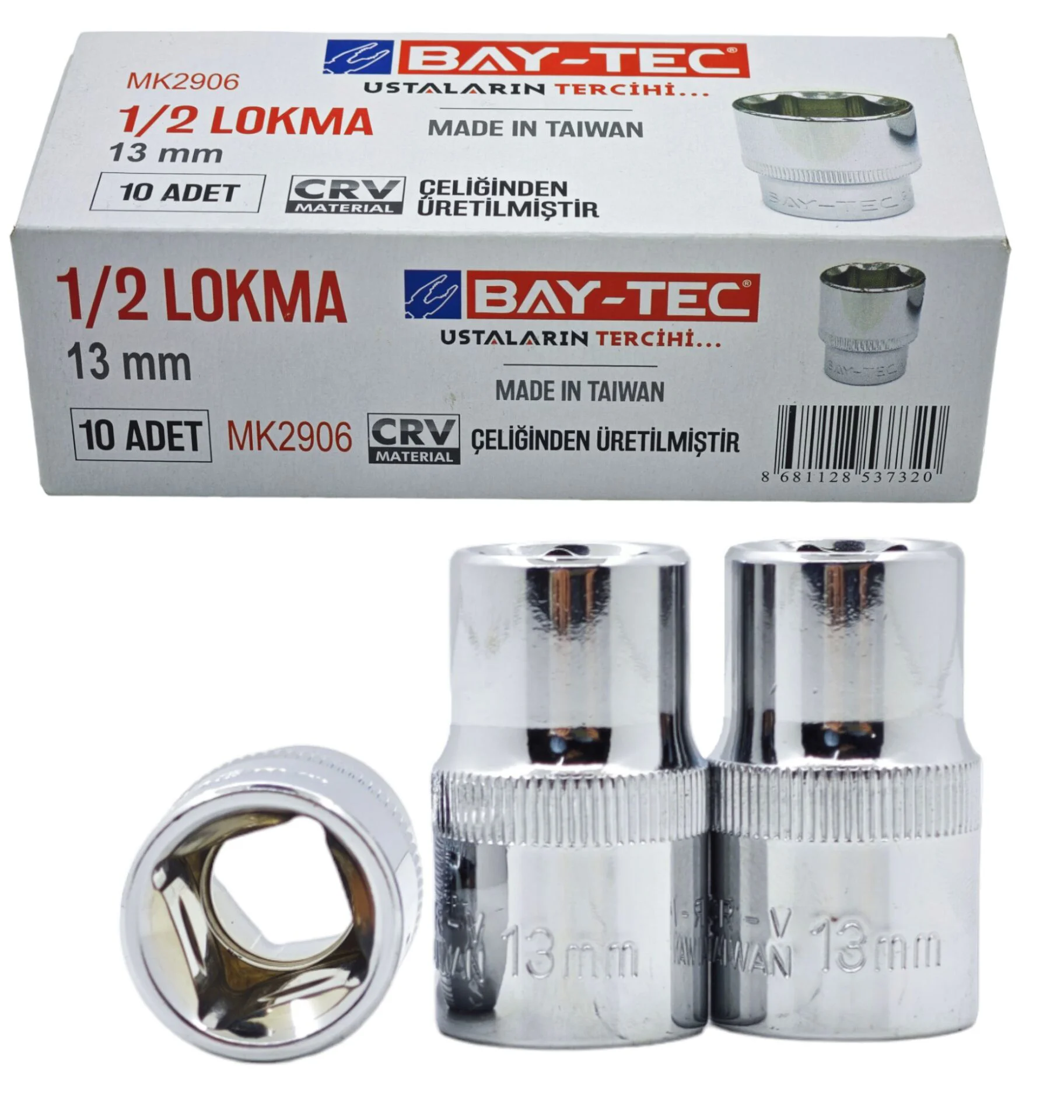 Mk2906   Bay-Tec 1/2 Altı Köşe Lokma 13Mm