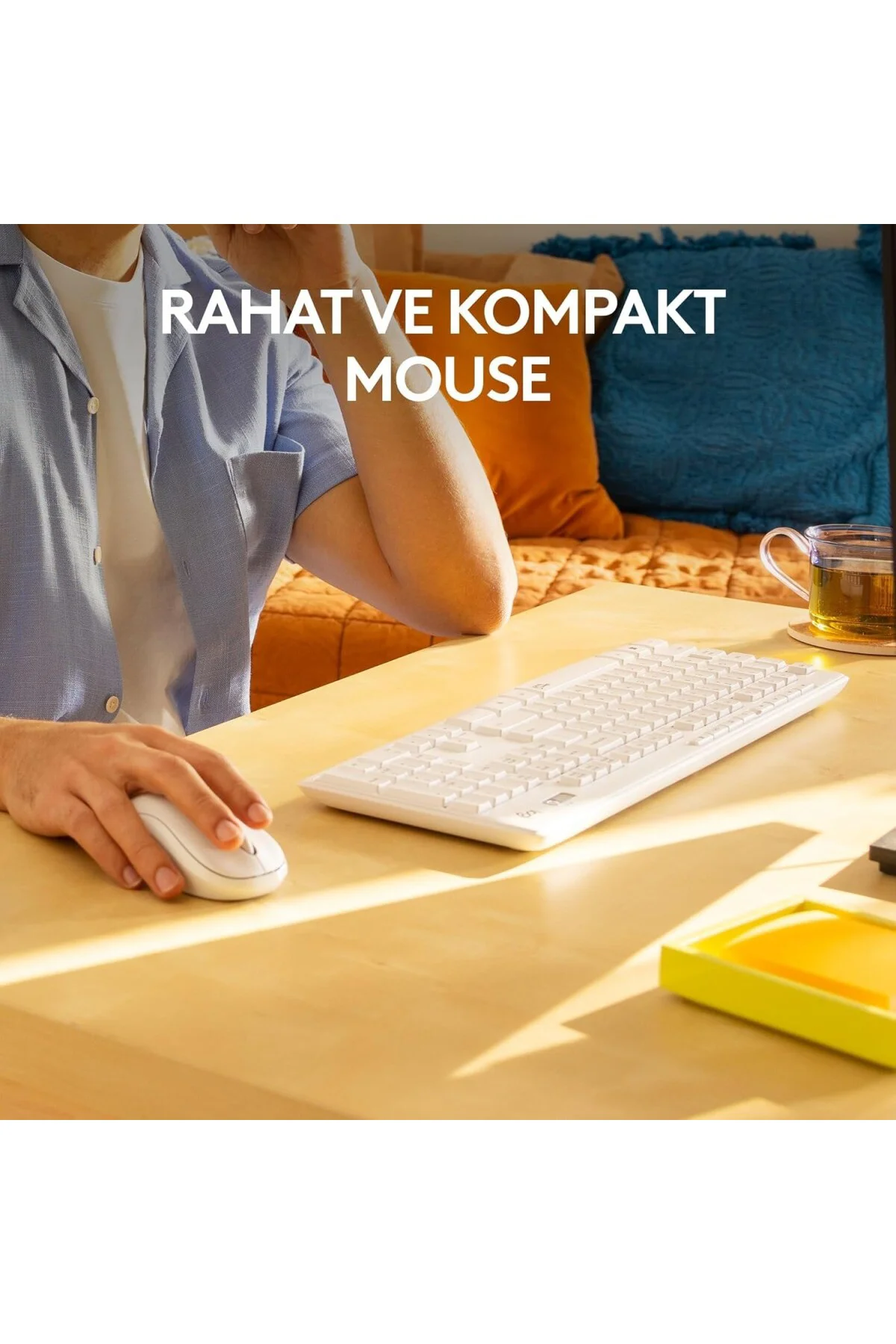 MK295 Sessiz Kablosuz Türkçe Klavye Mouse Seti Beyaz MK295 Sessiz Kablosuz Türkçe Klavye Mouse Seti Beyaz