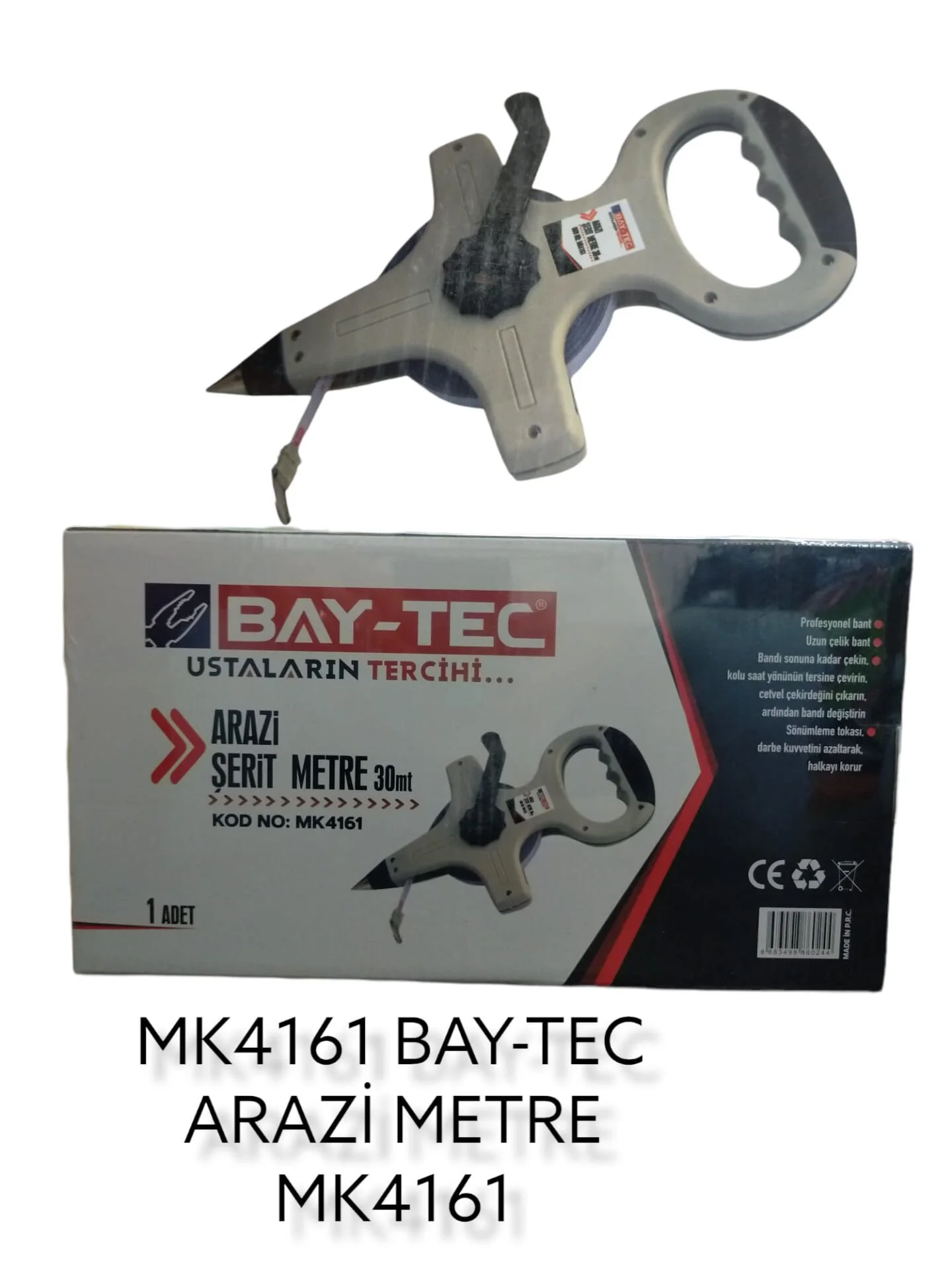 Mk4161   Bay-Tec Arazi Şerit Metresi 30m