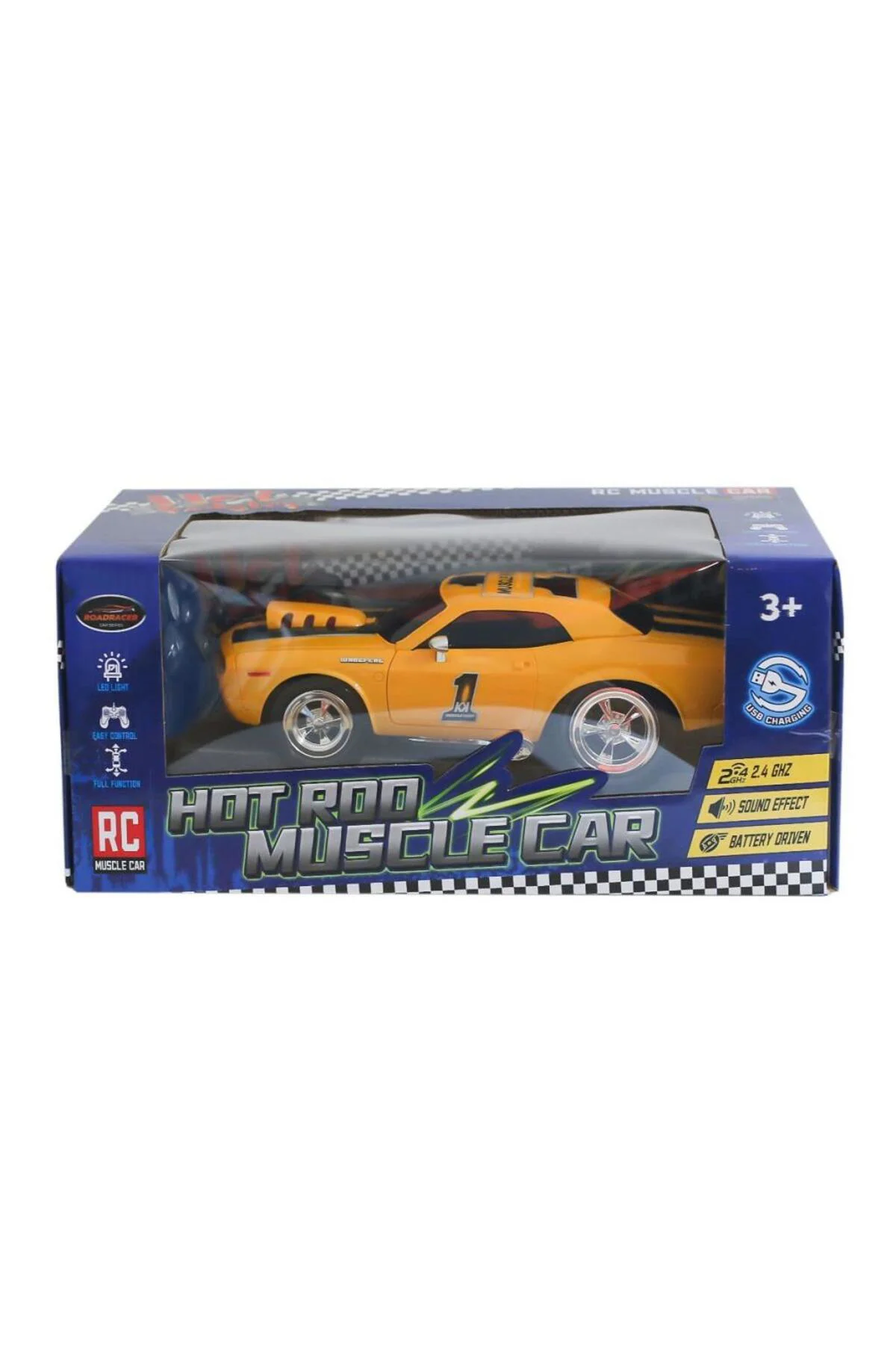 MK8026B Kumandalı Sesli Işıklı Drift Araba 1:16 -Can
