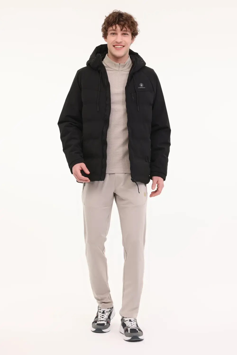 ML ACELIN COAT 4PR Siyah Erkek Kısa Kaban