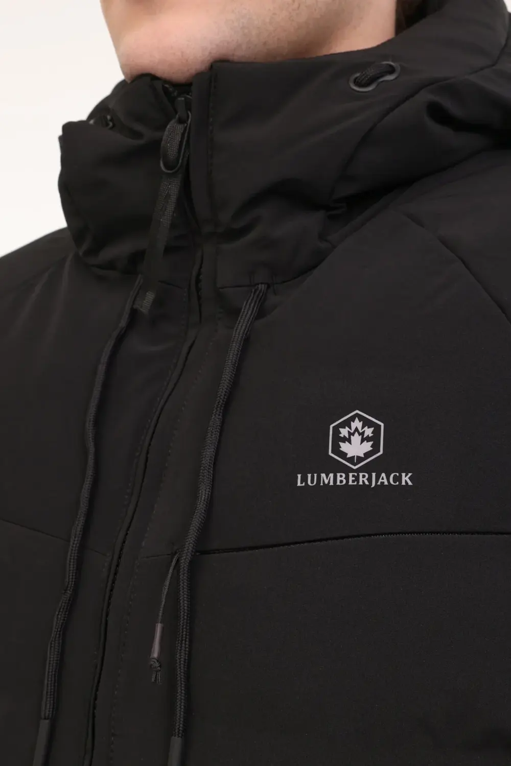 ML ACELIN COAT 4PR Siyah Erkek Kısa Kaban